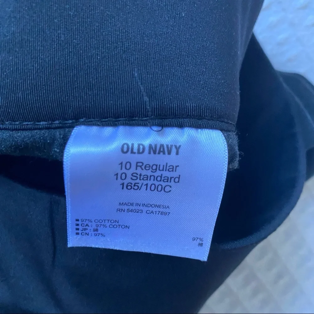 Old Navy maternity black straight leg pants size 10 - Picture 5 of 6